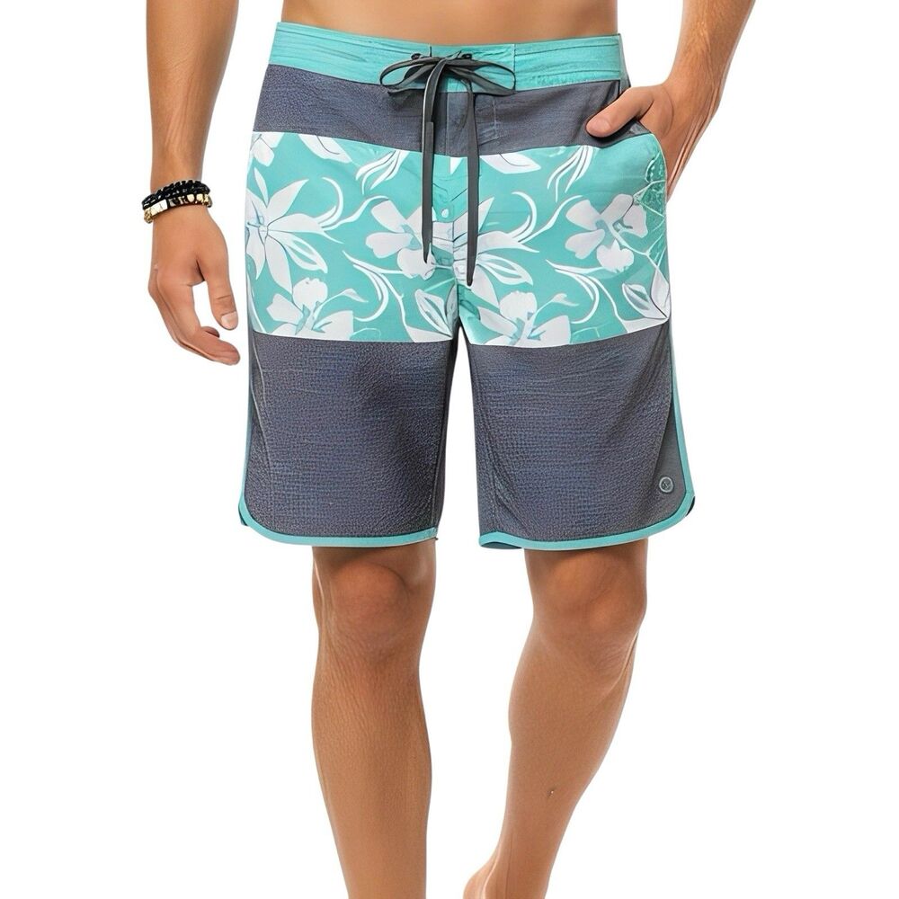 Hang Ten Mens Sz XL Swim Trunks Board Shorts Swimwear Beach Surfer Beachwear